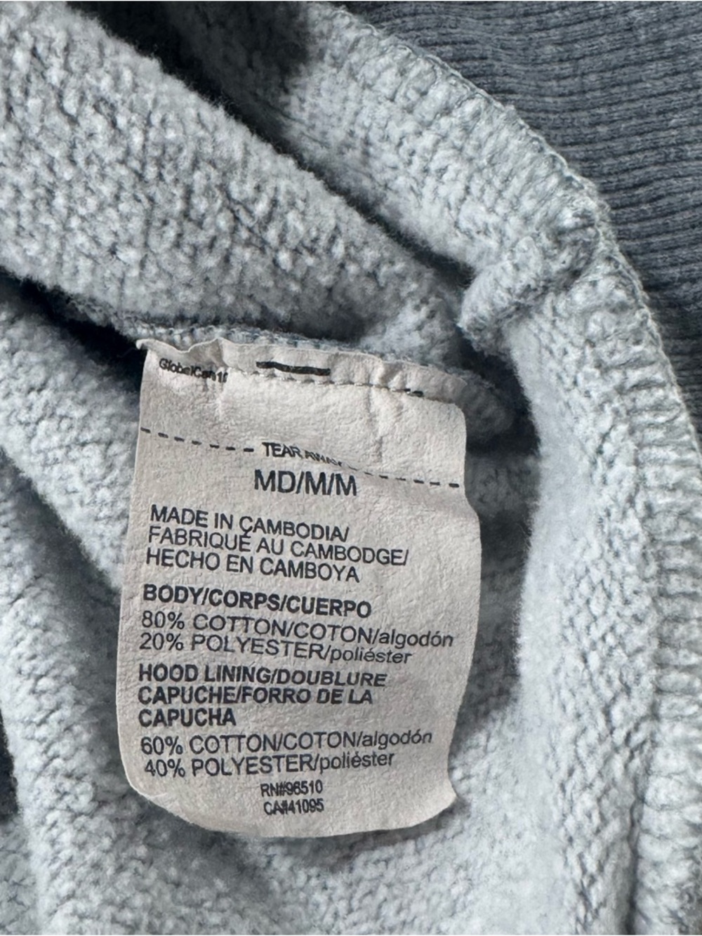 Under Armour Men's Gray Pullover Hoodie with White Logo Size M - Picture 7 of 7